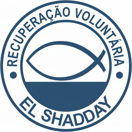 Logo da Clínica de Recuperação El Shadday - Cruz e Mãos